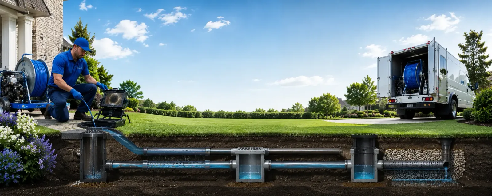 Outdoor drain cleaning information for Alkol, WV